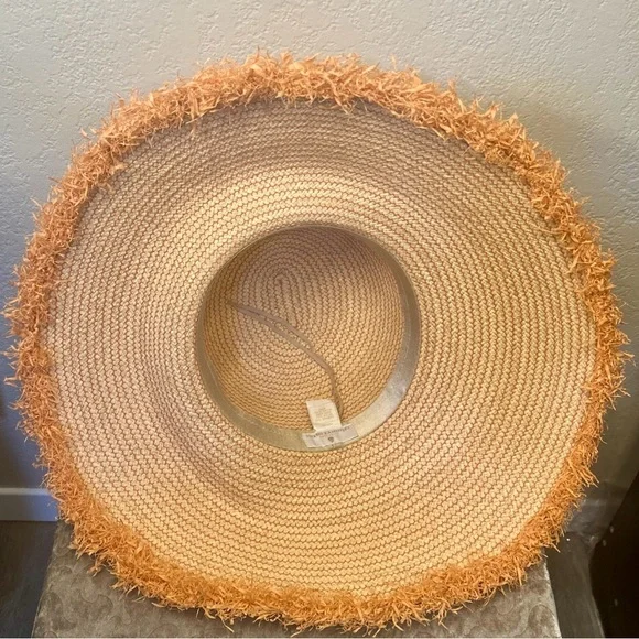 HELEN KAMINSKI BIA FRINGED WIDE BRIM RAFFIA HAT NEW - Picture 11 of 16